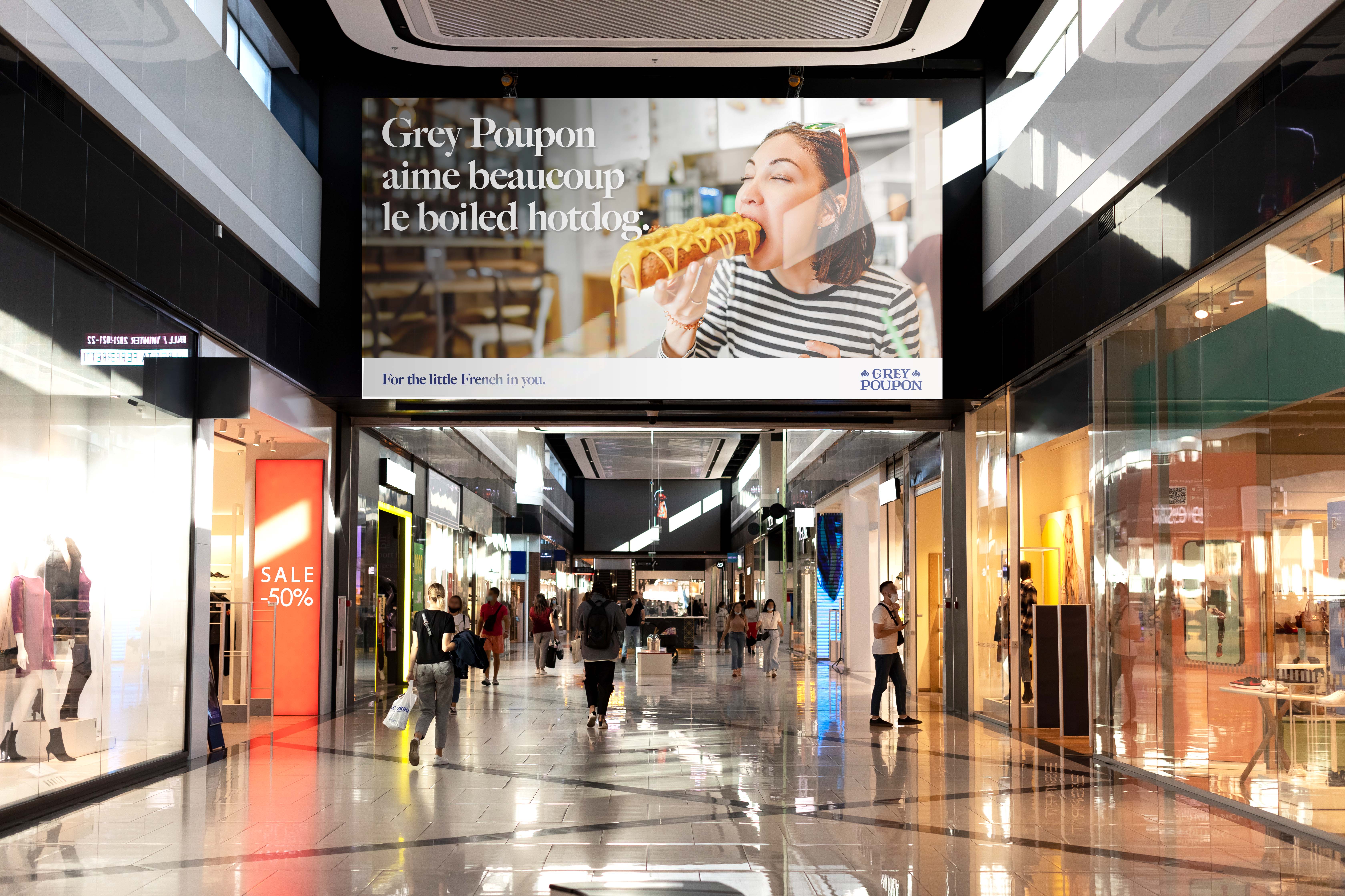 Grey Poupon Billboard Ad