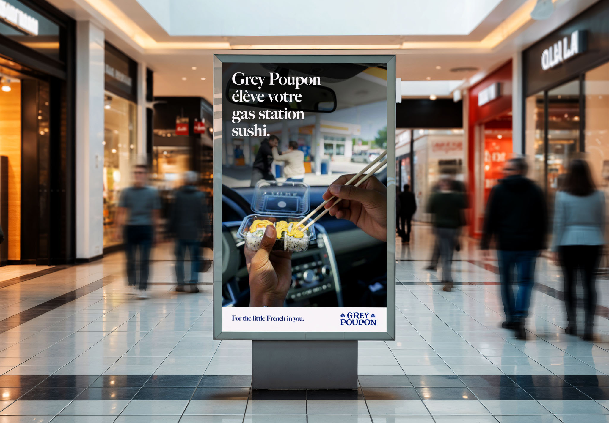Grey Poupon Mall Ad